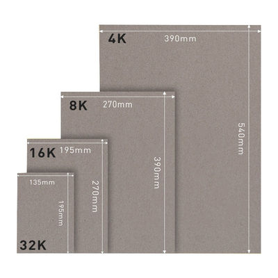 China Manufacture Board Superior de calidad Hojas de cartón grueso Cartón gris