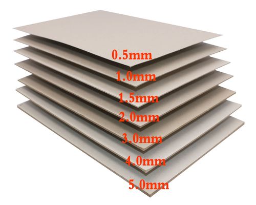 Fabrica personalizada 300 g 650 g de cartón gris y tamaños 787 * 1092 mm de papel gris