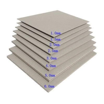 Hojas de cartón gris sin revestimiento para libros 1500GSM 1800GSM Fabricante