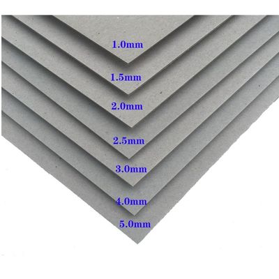 Placas de papel gris brillante de 350 g / cartón gris laminado de papel duro