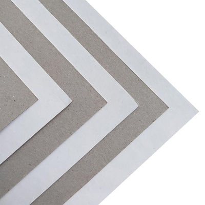 Papel de cartón duplex de fondo gris revestido con cartón gris