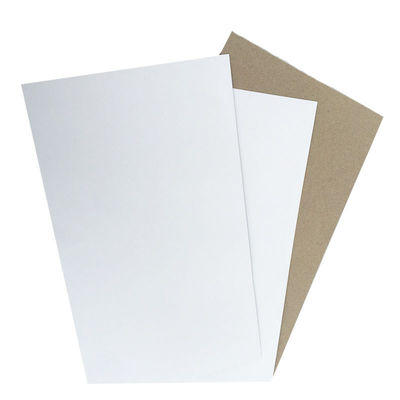 Un lado blanco con fondo gris de cartón dúplex: papel dúplex personalizado de buena calidad