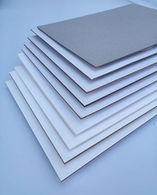 Papel de cartón duplex de espalda gris 300 Gsm 350 Gsm 400 Gsm 450 Gsm Pulpa de madera Papel de cartón gris
