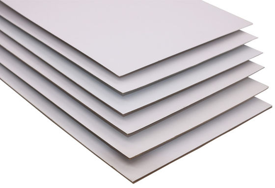 Tarjetas duplex de papel de celulosa mixta de tipo gris para las necesidades del cliente