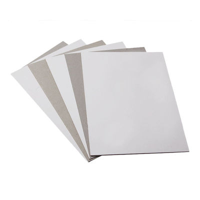 Papel recubierto de un lado Materia prima de cartón dúplex con espalda gris tamaño personalizado