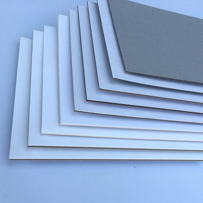 Impresión offset de fondo gris de cartón de papel duplex de 230 gramos a 350 gramos
