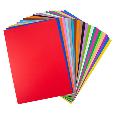 Papel de color recubierto de kaolinita de tamaño A4 para proyectos de impresión de origami / offset DIY