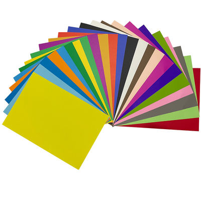Papel de colores revestido de doble cara Papel de cartón de colores reciclado para proyectos artesanales