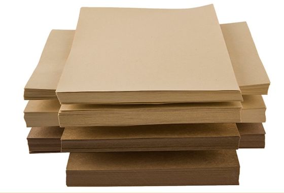 Marrón 150gm-300gm Kraft Papel de embalaje bobina y hoja embalaje regalo