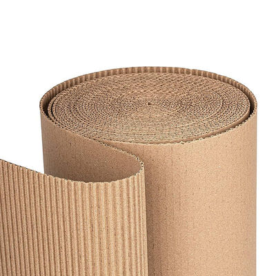 Papel de cartón corrugado ligero de color marrón para embalaje