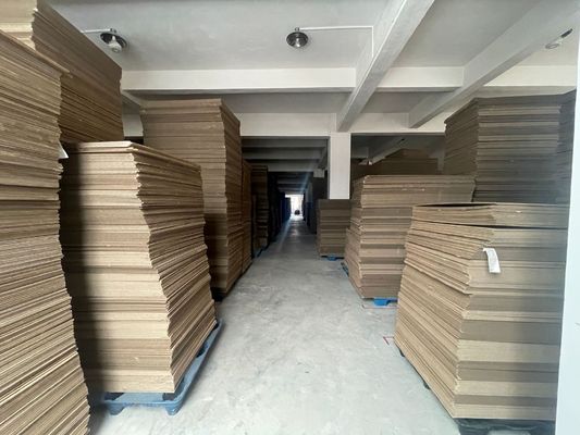 Hojas de cartón ondulado de pared única para el embalaje