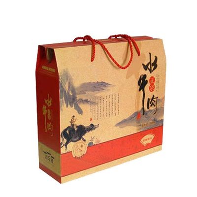 Cajas de papel marrón Cajas de regalo de cartón reciclado con otras técnicas de manipulación de impresión