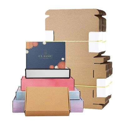 Cajas de embalaje de papel ondulado de impresión personalizada Caja de avión de pared única o doble