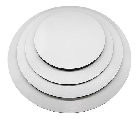 2.0 mm de base de tarta laminada de cartón de papel de cartón de tarta bandeja con espalda gris blanca