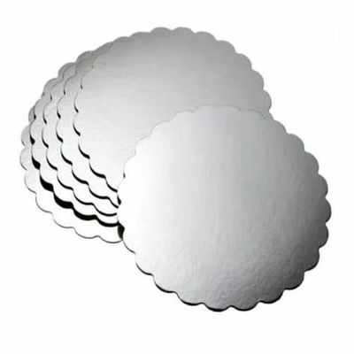 2.0 mm de base de tarta laminada de cartón de papel de cartón de tarta bandeja con espalda gris blanca
